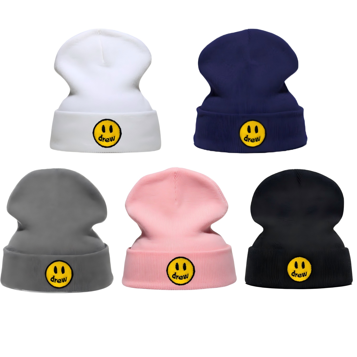 Beanie Cuffed Knit - Nuevo Gorro de Punto Bordado para