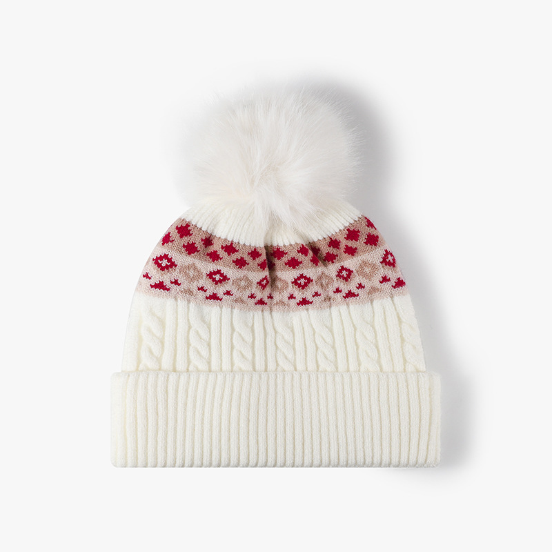 Beanie Cuffed Knit - Gorro de punto con diseño de