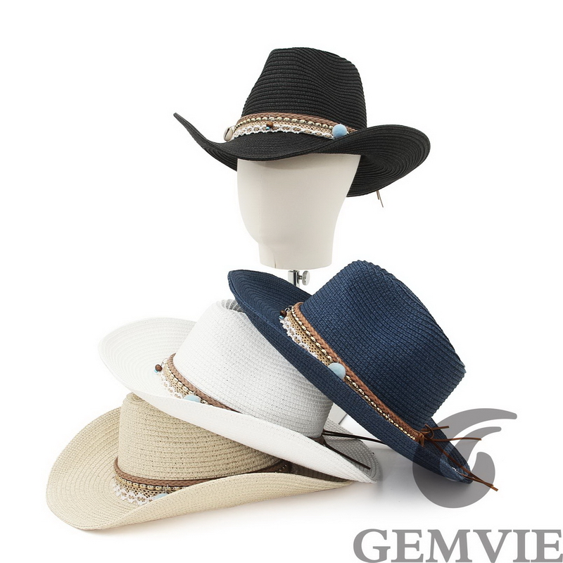 GEMVIE Sombrero de Paja Estilo - Cowboy Hat Straw reseña y precio