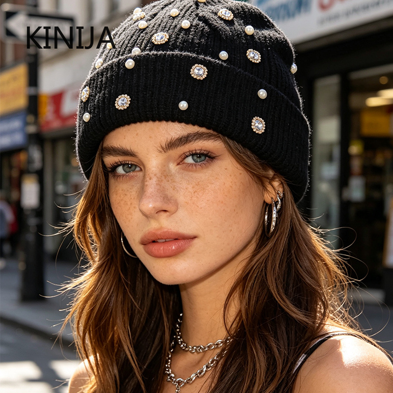 Gorro de invierno de punto con - Beanie Cuffed Knit reseña y precio