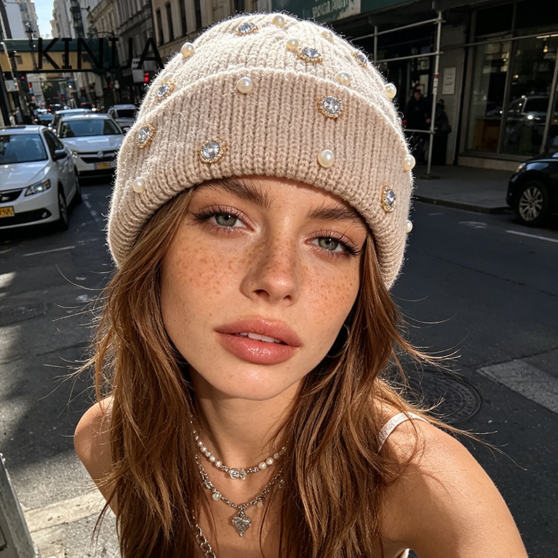Gorro de invierno de punto con - Beanie Cuffed Knit reseña y precio