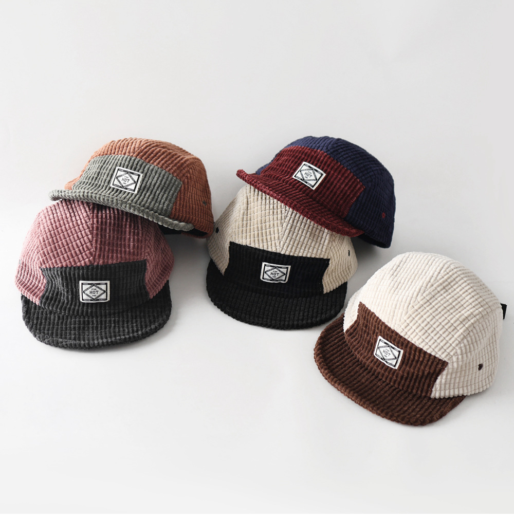 Gorra de béisbol de pana con b - Corduroy Cap 5 Panel reseña y precio