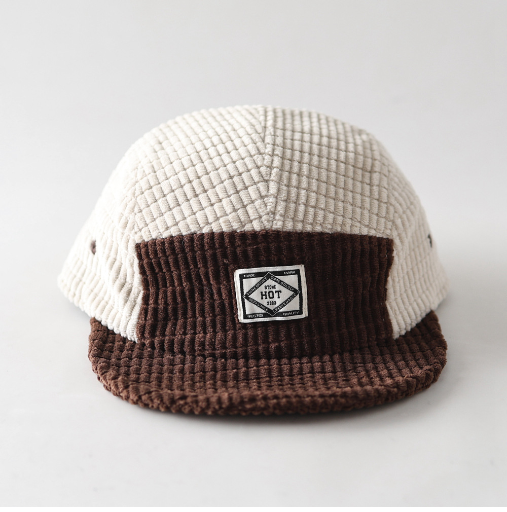 Gorra de béisbol de pana con b - Corduroy Cap 5 Panel reseña y precio