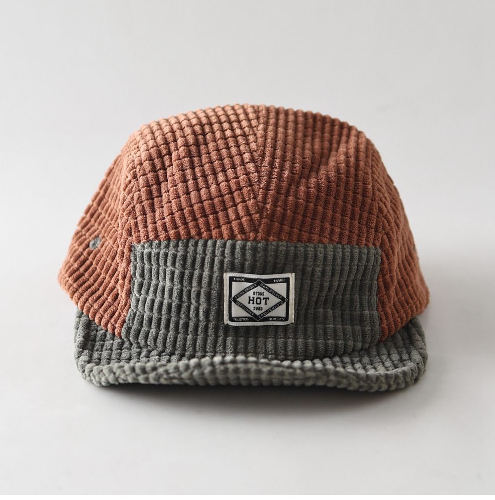 Gorra de béisbol de pana con b - Corduroy Cap 5 Panel reseña y precio