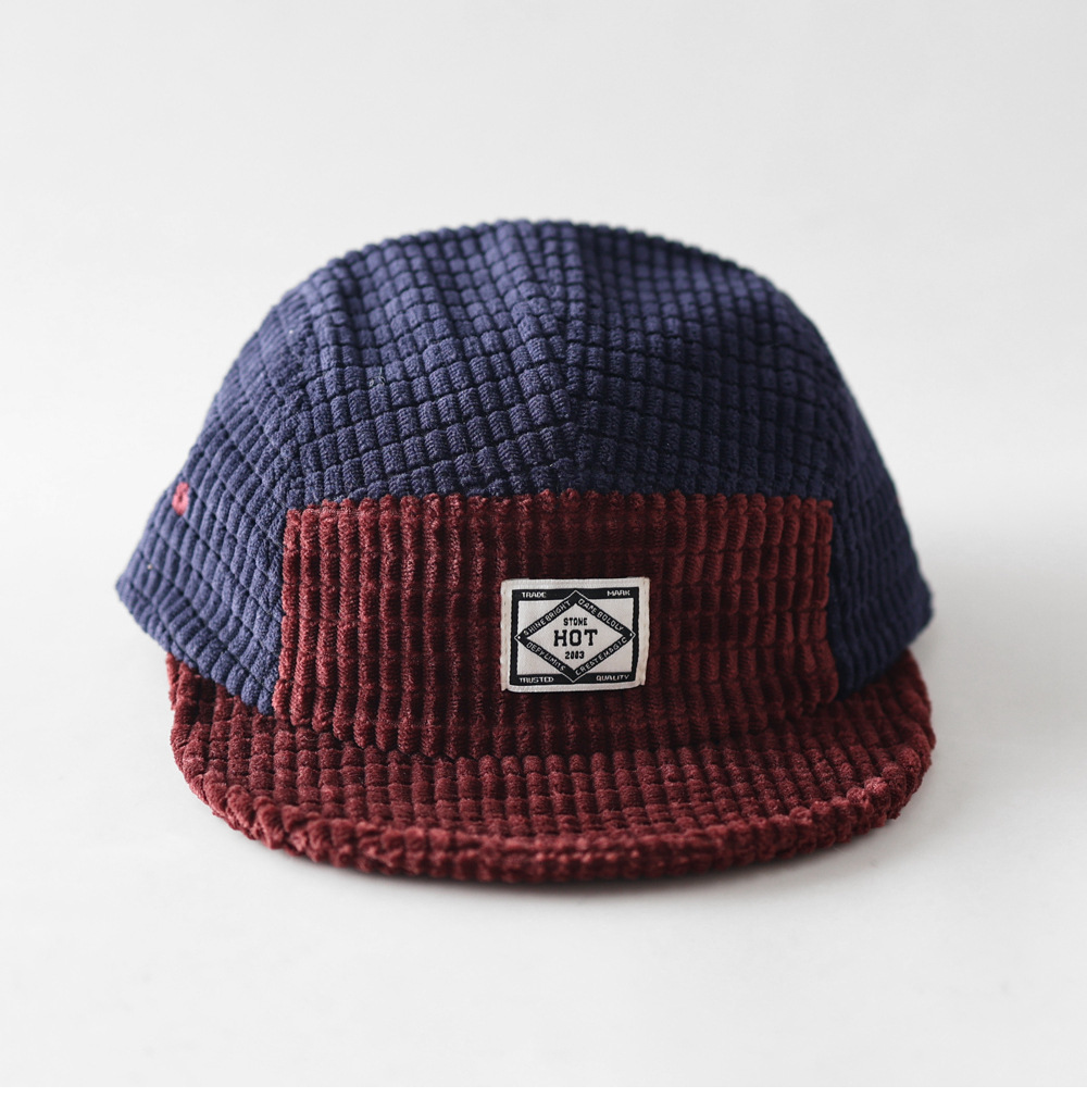 Gorra de béisbol de pana con b - Corduroy Cap 5 Panel reseña y precio