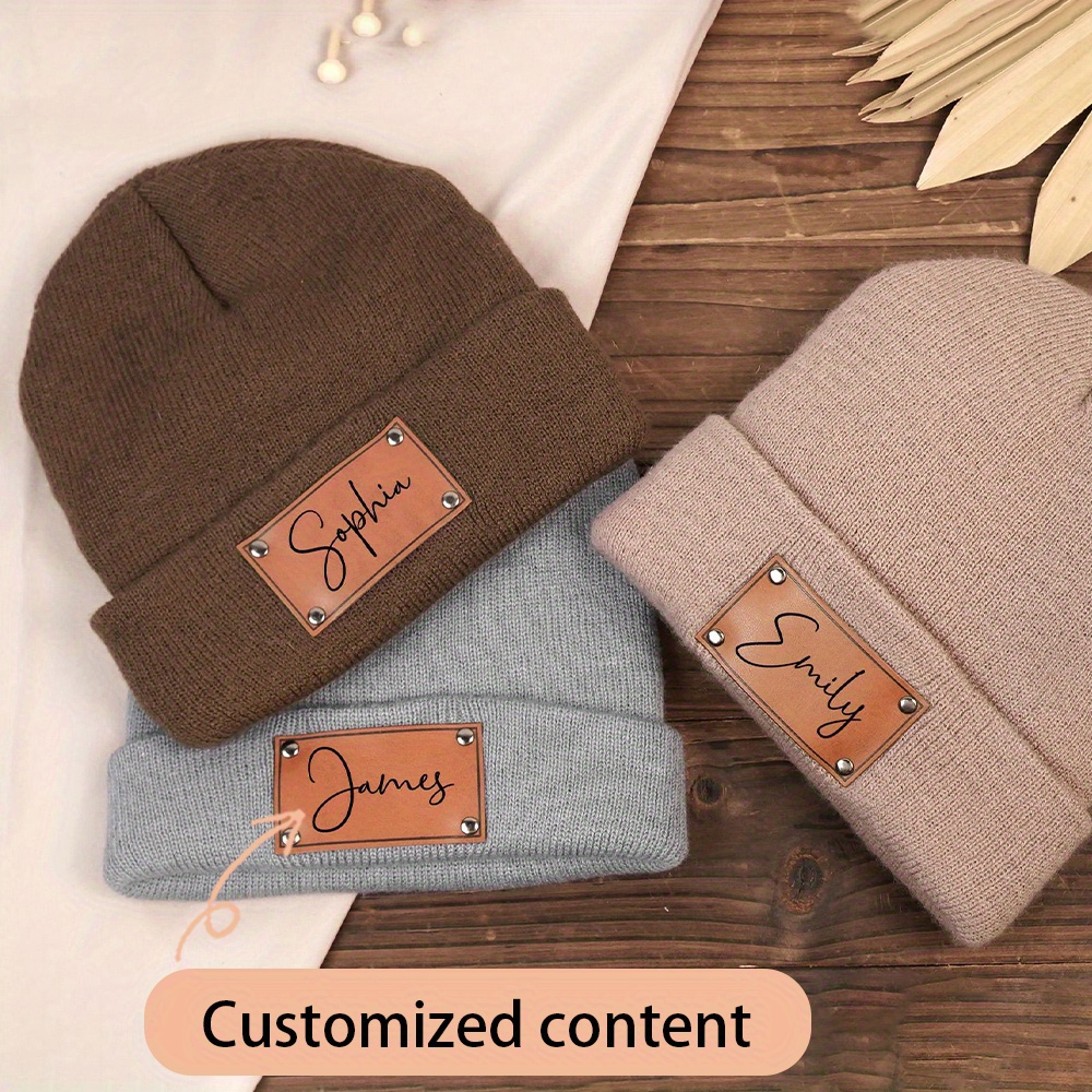 Gorro de punto con etiqueta de - Beanie Cuffed Knit reseña y precio