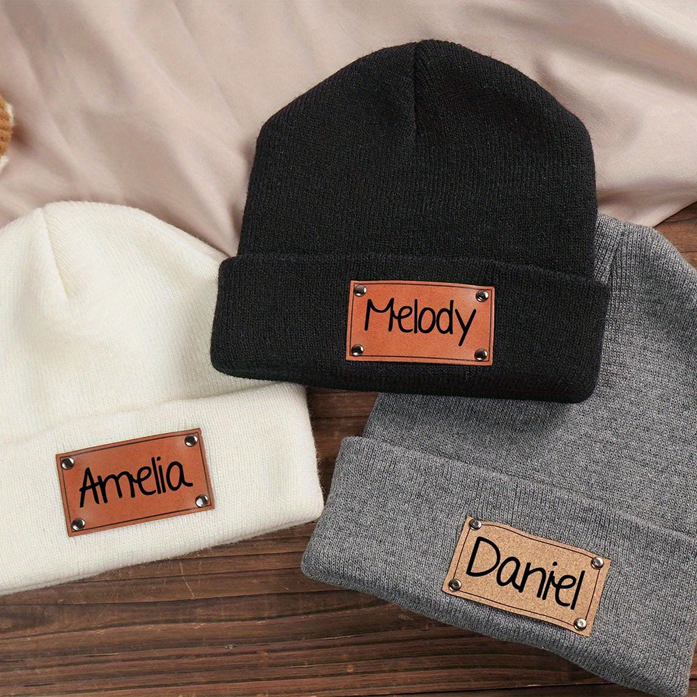 Gorro de punto con etiqueta de - Beanie Cuffed Knit reseña y precio